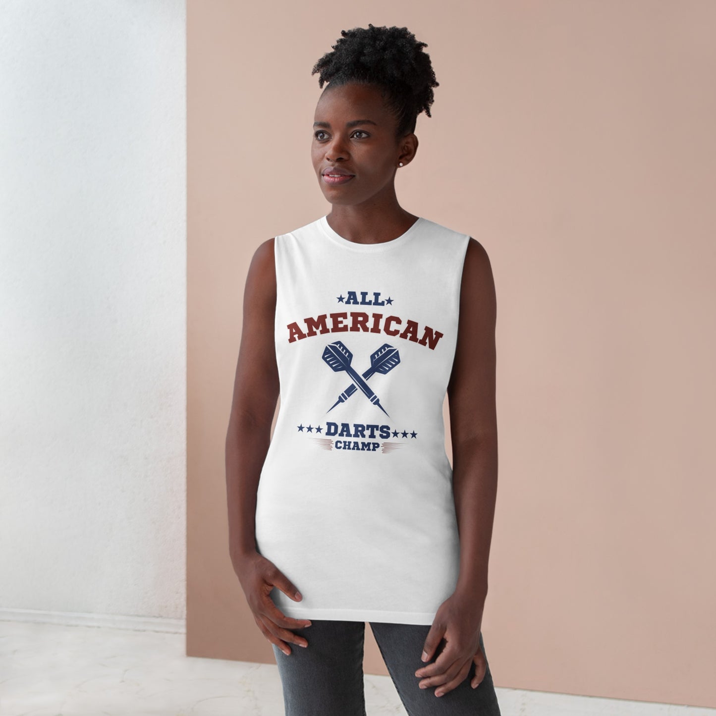 All-American Darts Champ - Unisex Cotton Tank