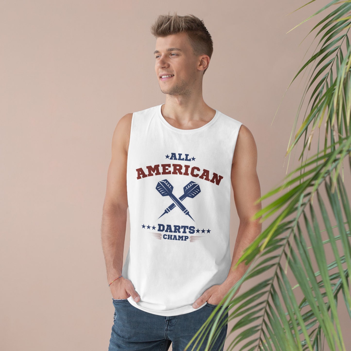 All-American Darts Champ - Unisex Cotton Tank