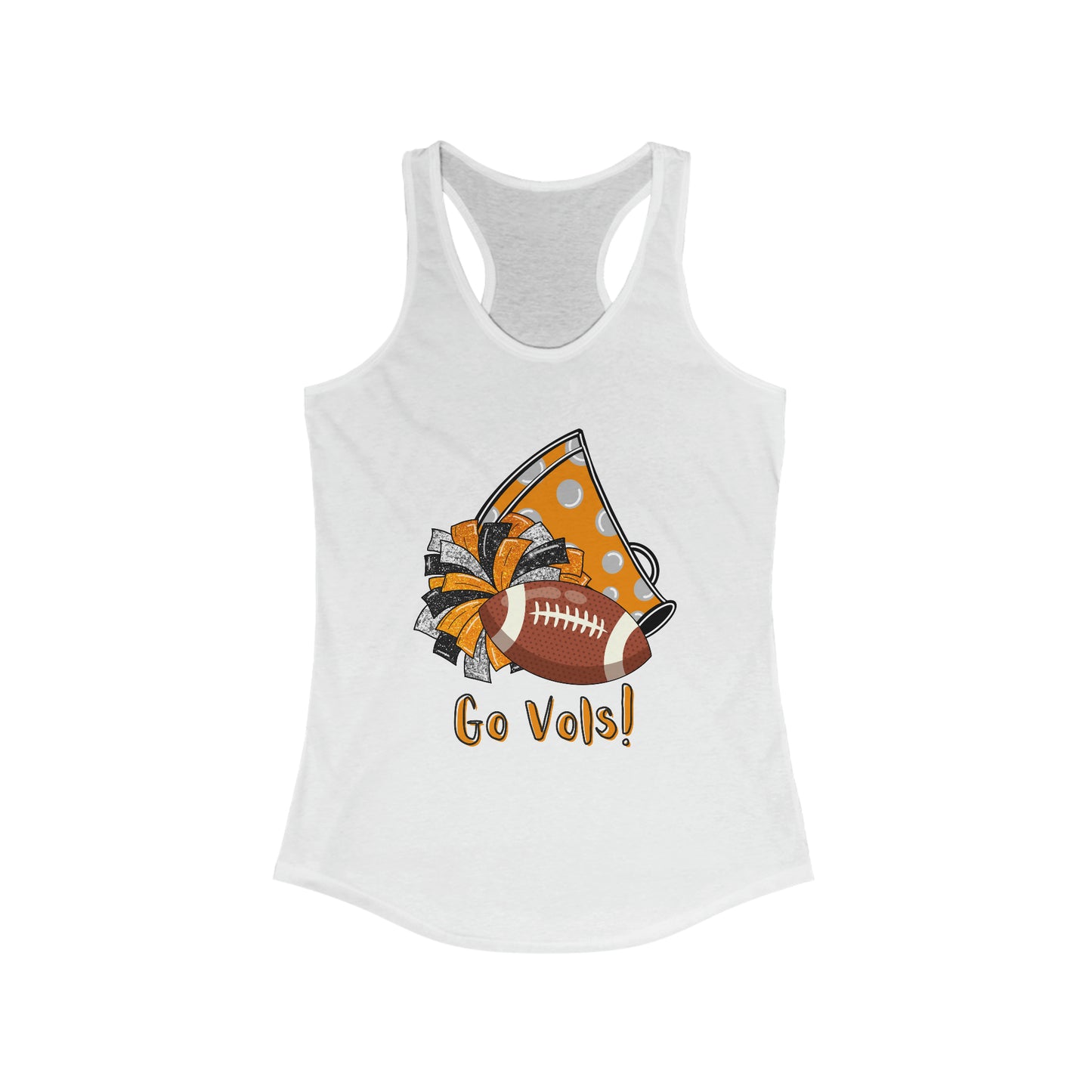 Go Vols! - Women's Racerback Tank - Tennessee Vols Football Fan