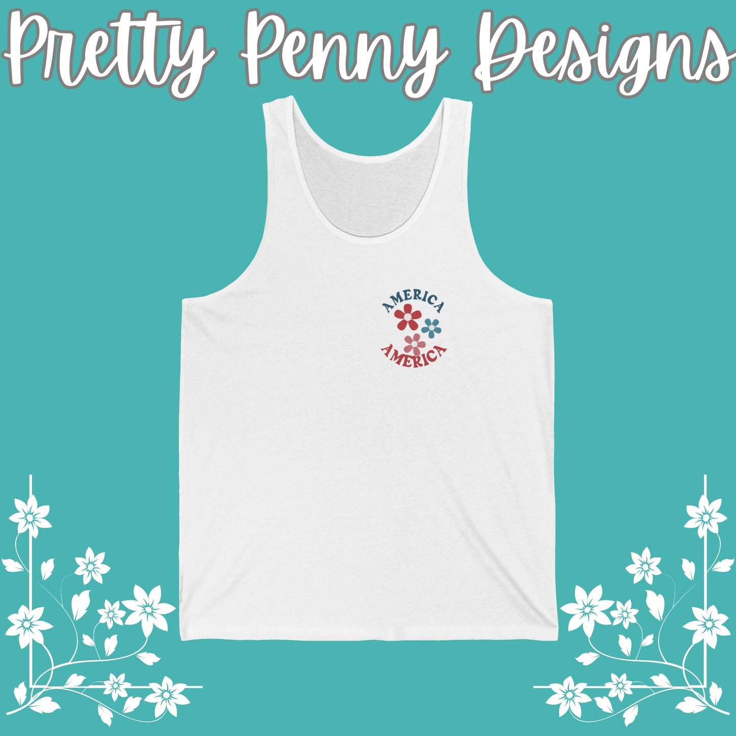 America the Beautiful - July 4th - Women's Jersey Tank - Multiple Color Options