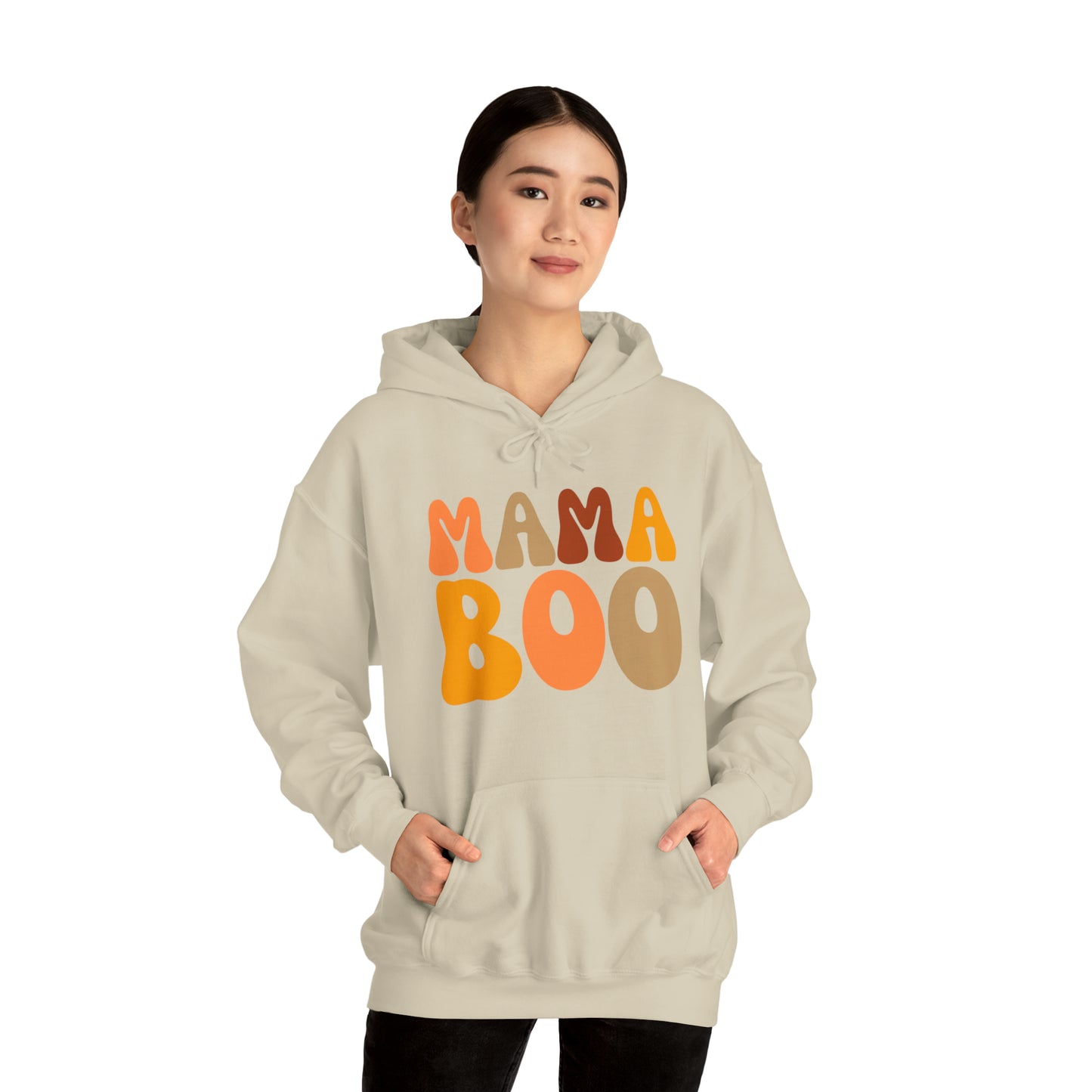 Mama Boo Hooded Sweatshirt - w/Mini Boo Halloween Set for Mom and Mini