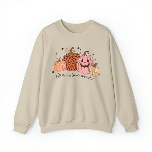 Fall is My Favorite Color - Fall-Themed Crewneck Sweatshirt - Halloween