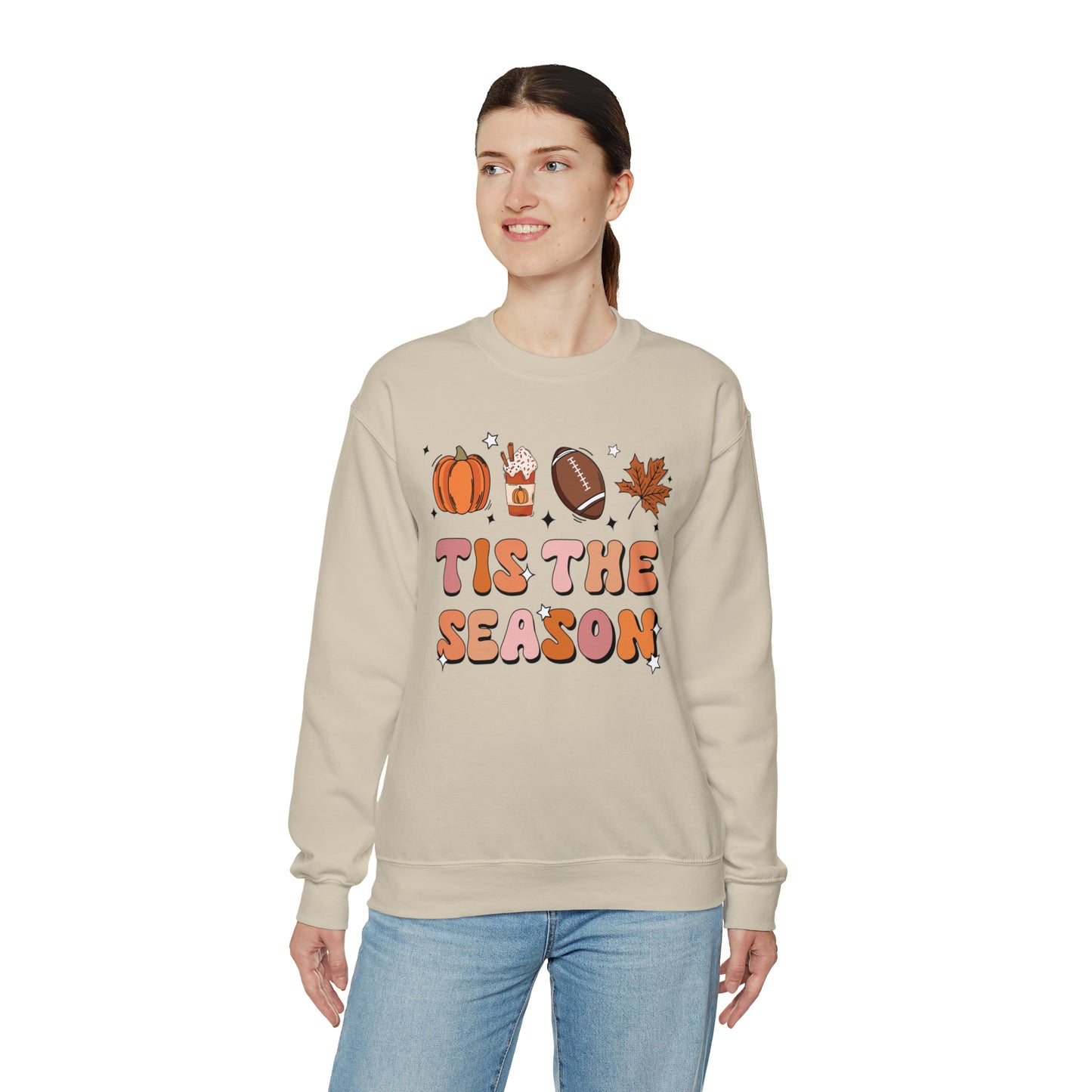 Tis the Season - Fall-Themed Crewneck Sweatshirt