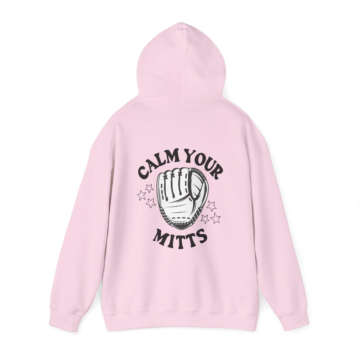 Calm Your Mitts Baseball Hooded Sweatshirt: The Perfect Blend of Fun and Comfort