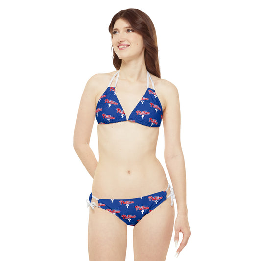 Philadelphia Phillies Strappy Bikini Set: Show Your Team Spirit in Style