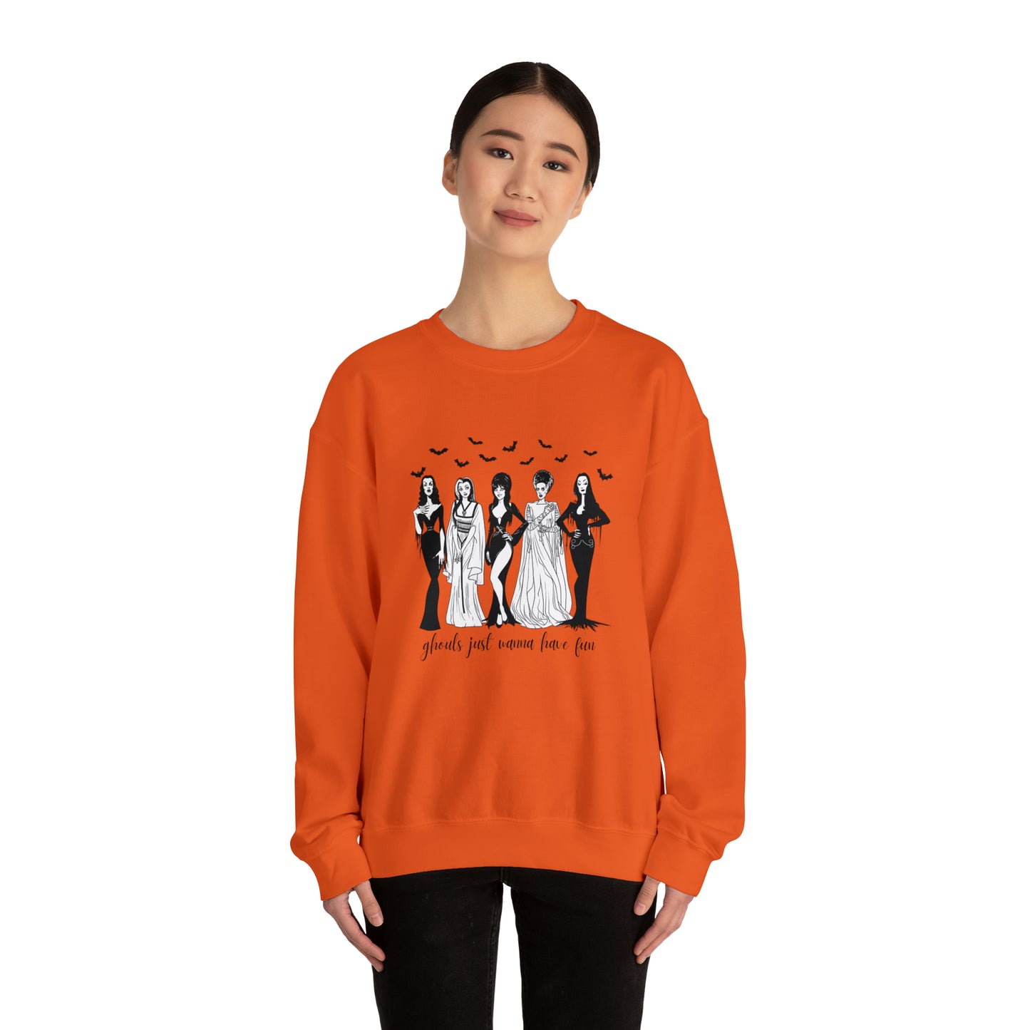 Ghouls Just Wanna Have Fun - Halloween-Themed Crewneck Sweatshirt - Women of Horror