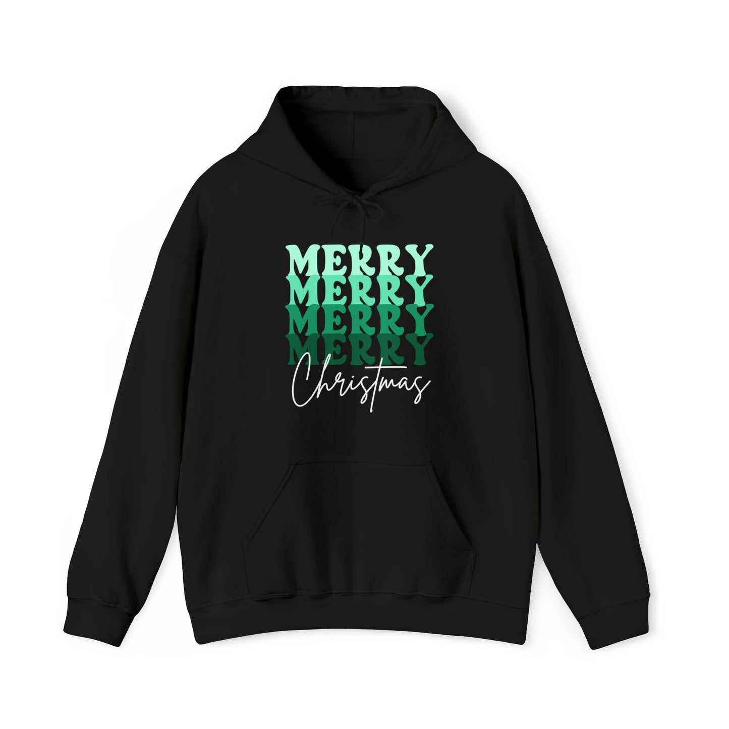 Merry Christmas - Hooded Sweatshirt - Retro Christmas Design