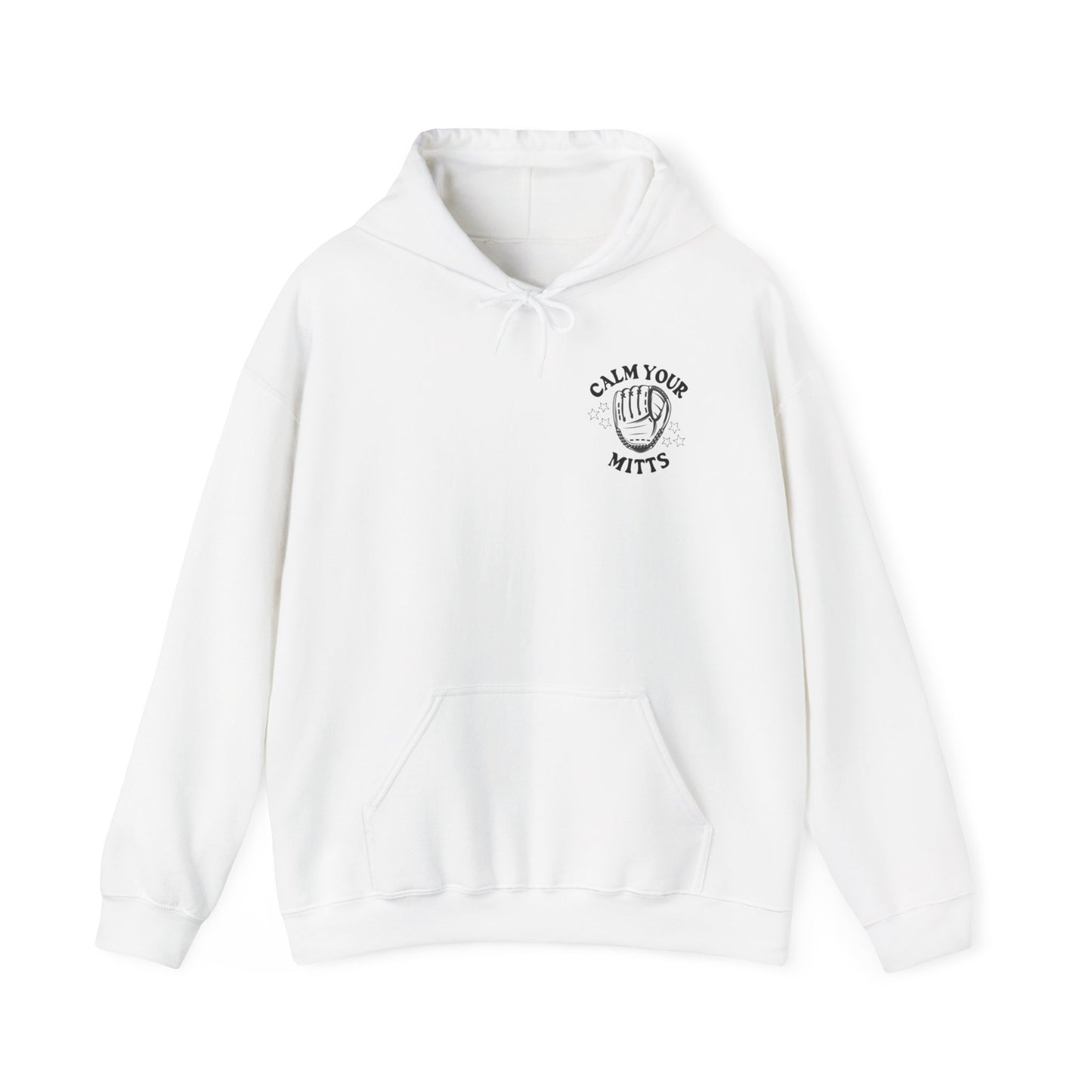 Calm Your Mitts Baseball Hooded Sweatshirt: The Perfect Blend of Fun and Comfort