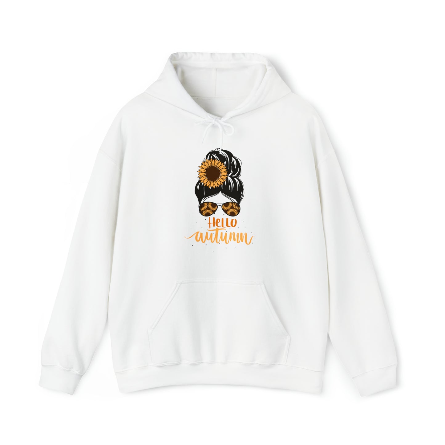 Hello Autumn - Fall-Theme Hooded Sweatshirt