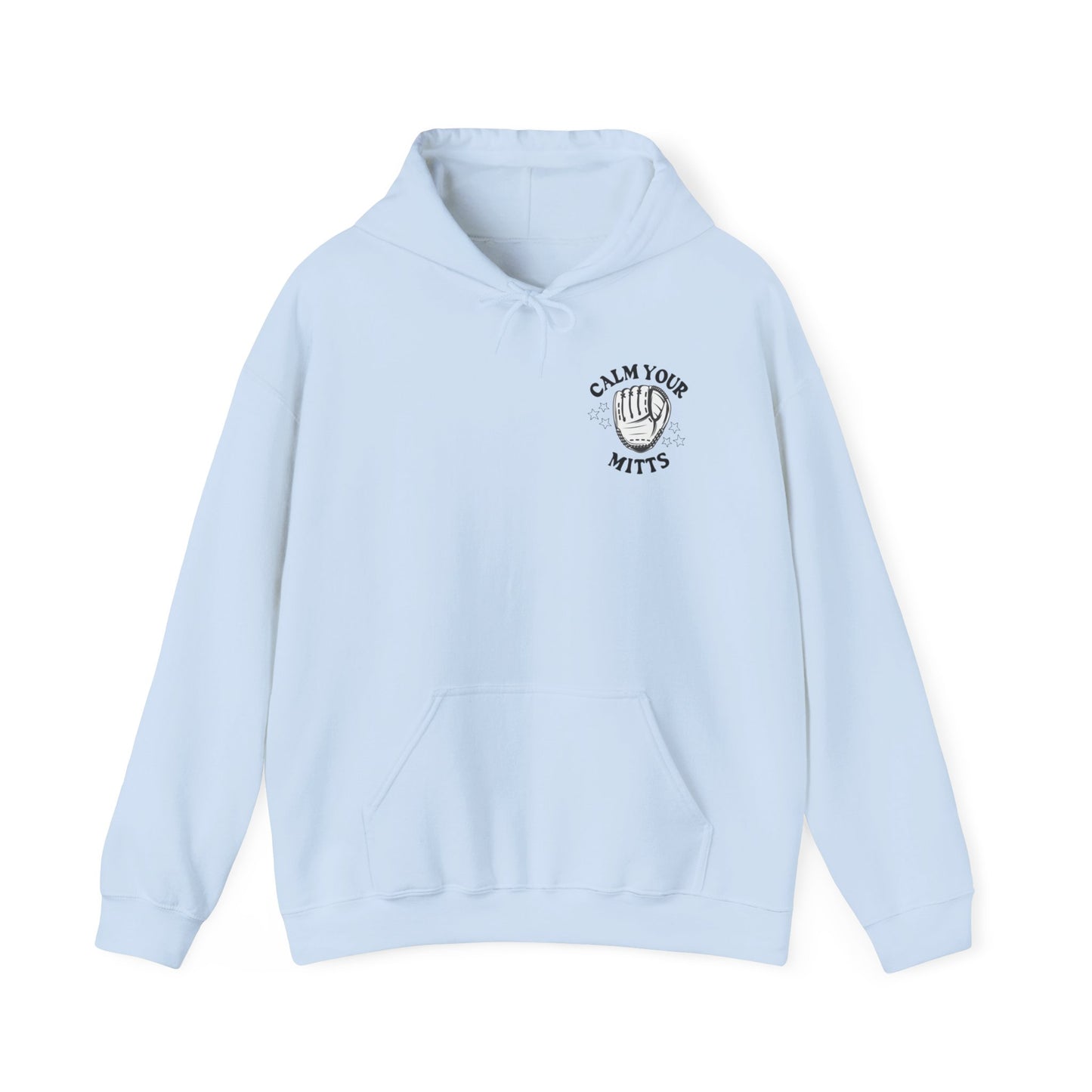 Calm Your Mitts Baseball Hooded Sweatshirt: The Perfect Blend of Fun and Comfort