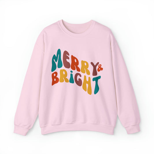 Merry & Bright - Crewneck Sweatshirt - Christmas