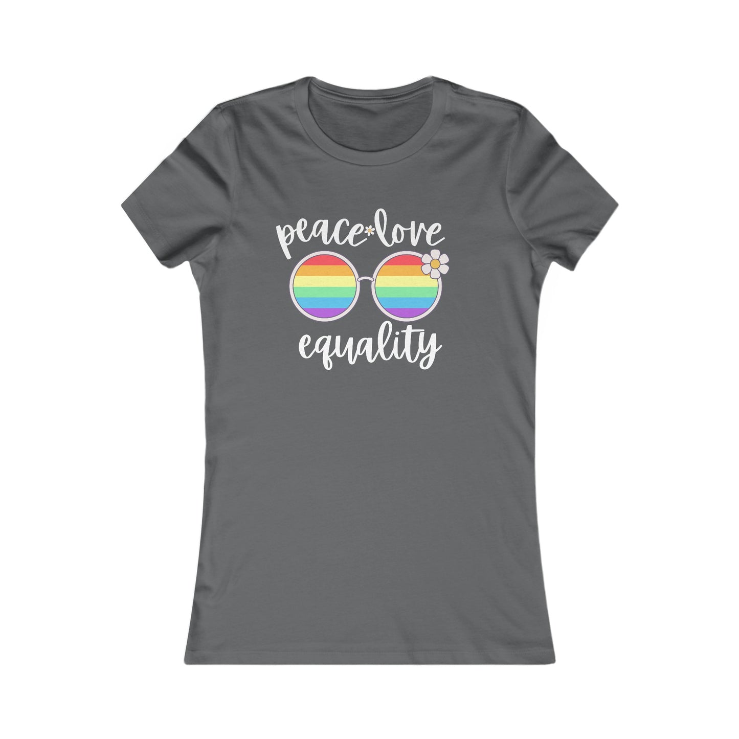 Peace Love Equality - Soft Cut Favorite Tee - Celebrate Love and Diversity with Our Pride T-Shirt