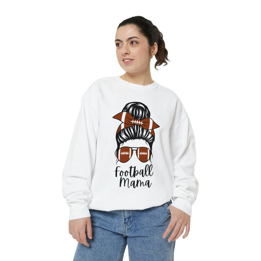 Football Mama - Garment-Dyed Sweatshirt - Football Fan Gear