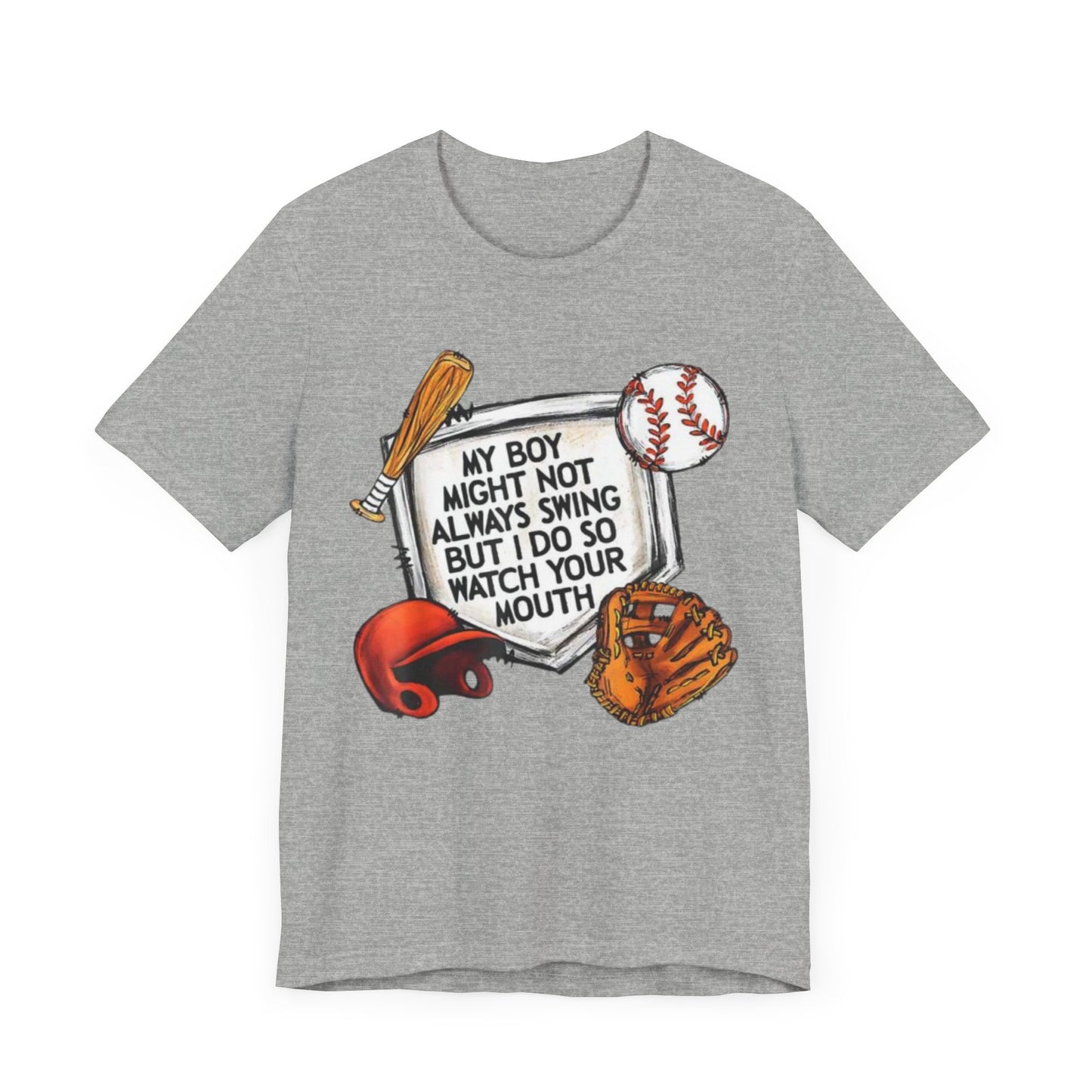 Swing into Style: Baseball Mom Shirt for Proud Moms - Jersey Short Sleeve Tee