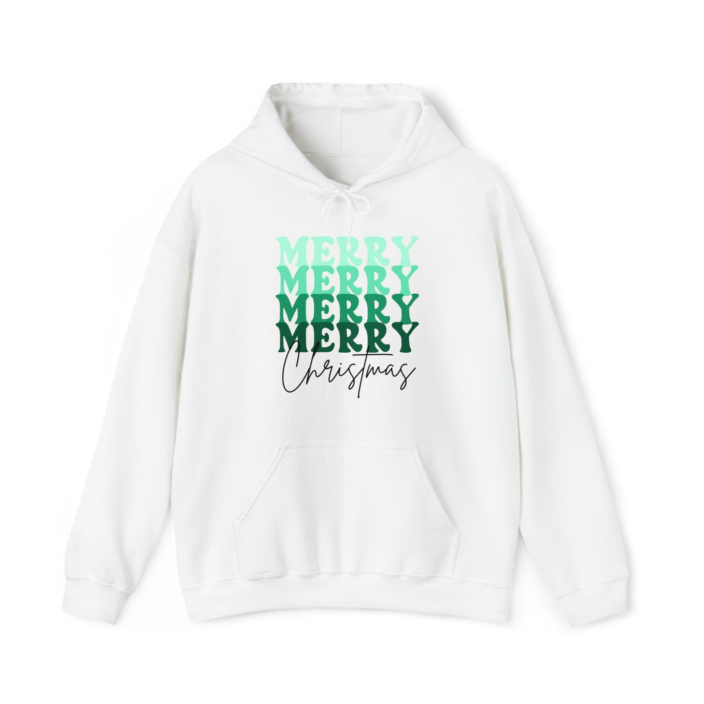 Merry Christmas - Hooded Sweatshirt - Retro Christmas Design