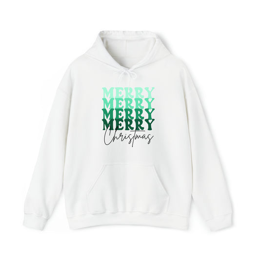 Merry Christmas - Hooded Sweatshirt - Retro Christmas Design