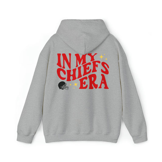 In My Chiefs Era - Football Fan Hooded Sweatshirt - Travis Kelce/Taylor Swift