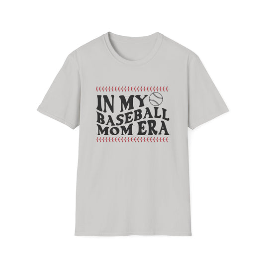 In My Baseball Mom Era - Baseball Mom Shirt: Swing into Style - Softstyle T-Shirt