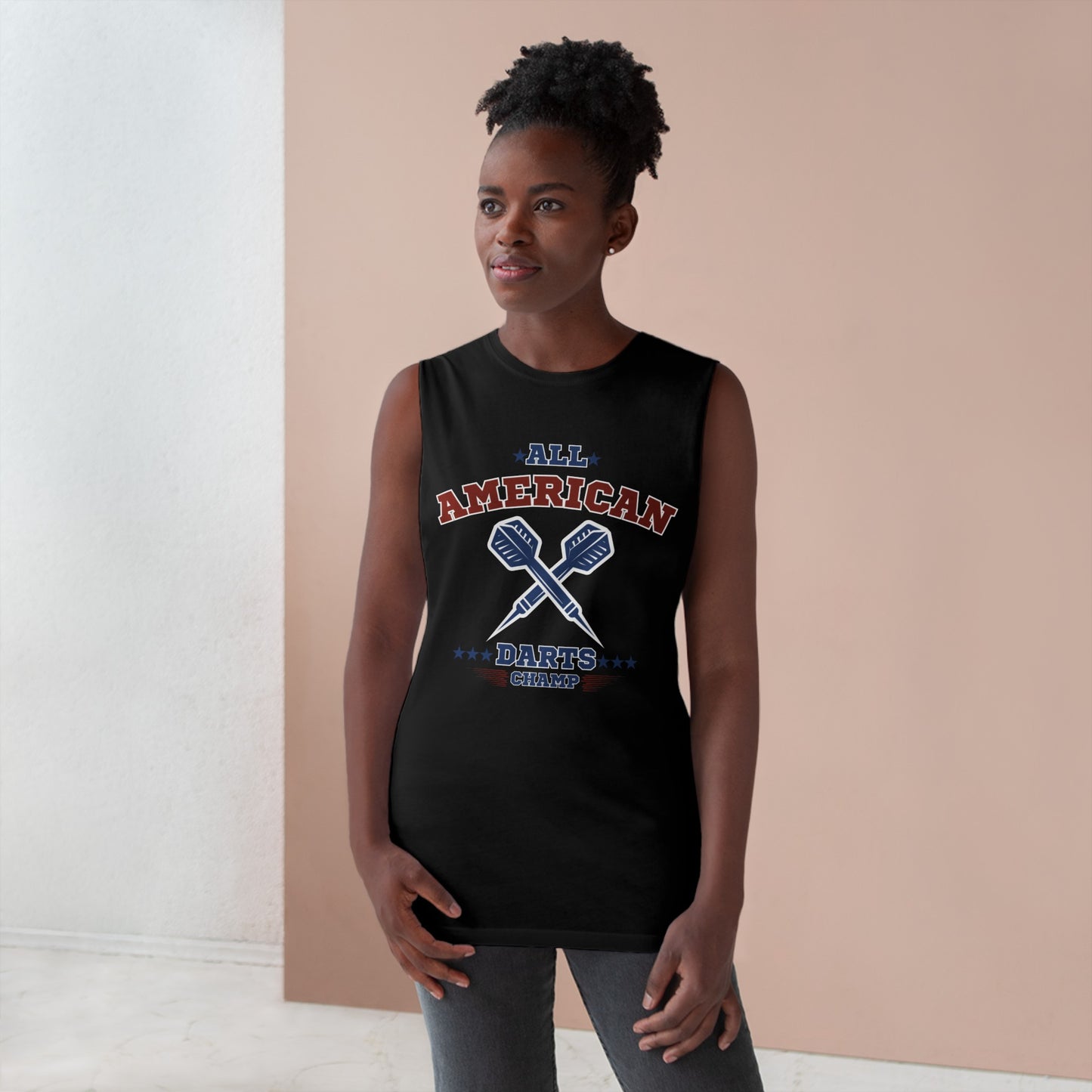 All-American Darts Champ - Unisex Cotton Tank