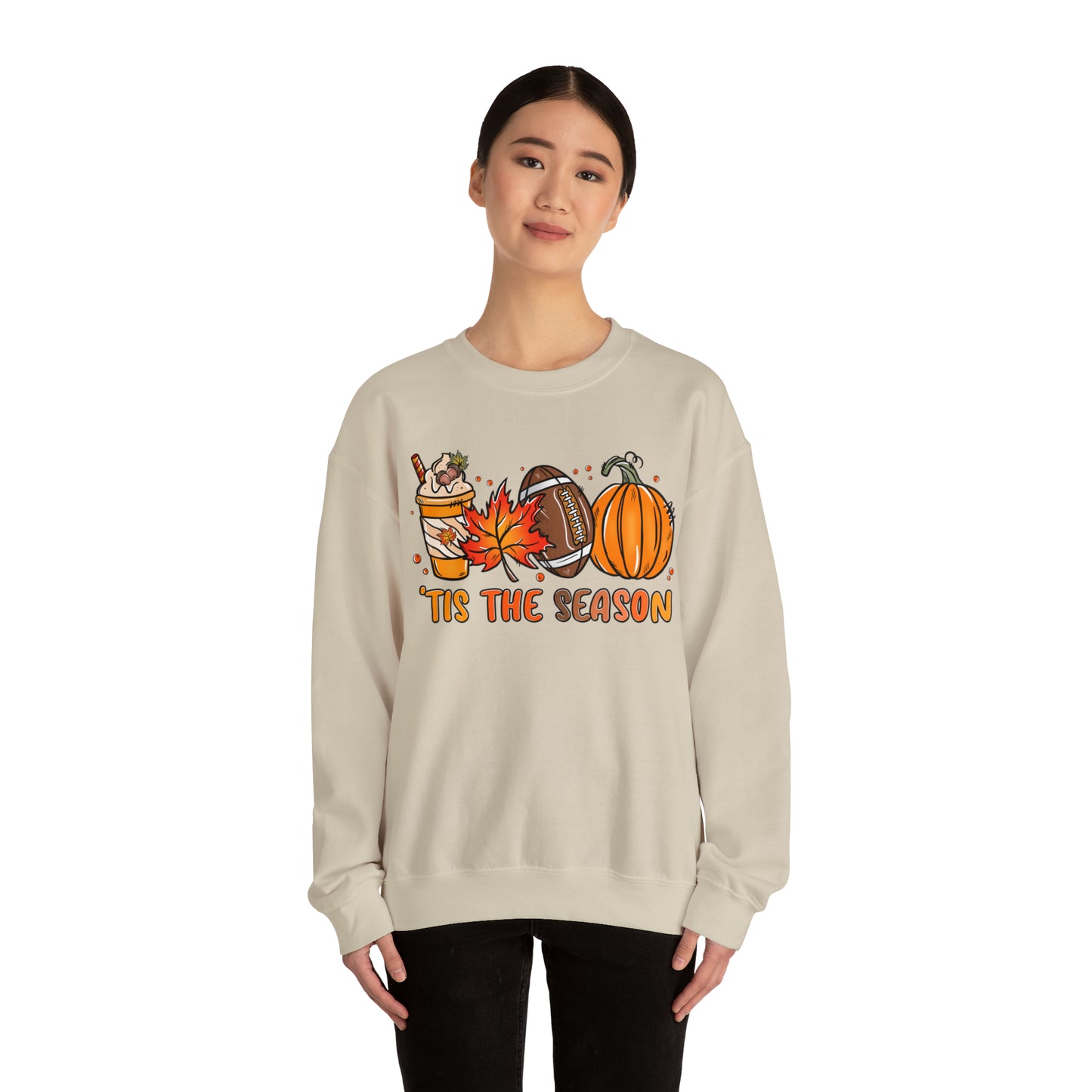 Tis the Season - Fall-Themed Crewneck Sweatshirt