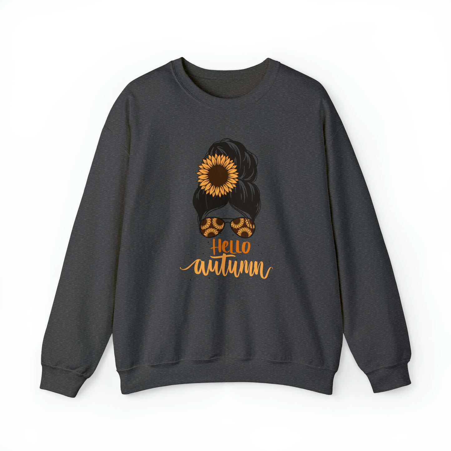 Hello Autumn - Fall-Themed Crewneck Sweatshirt