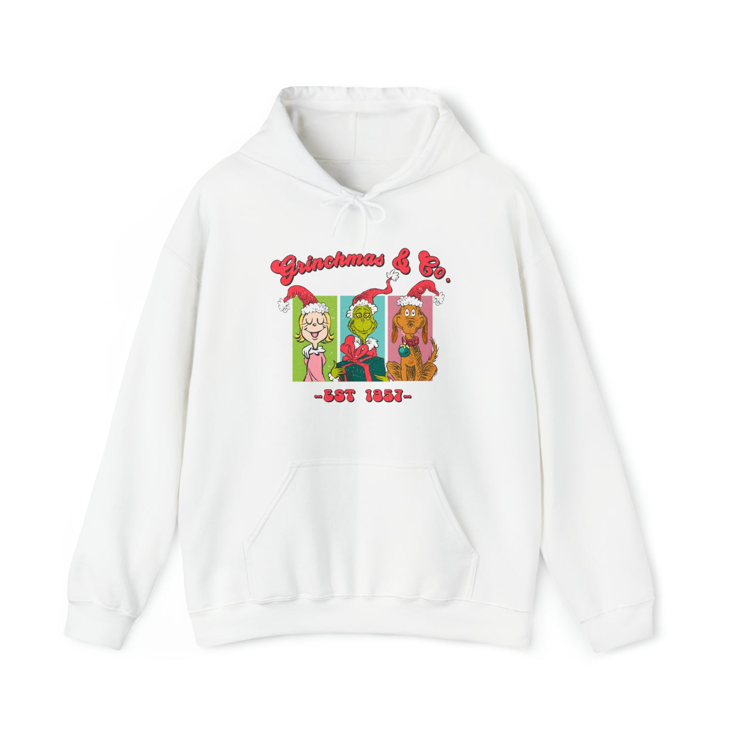 Grinchmas & Co. Est. 1957 - Hooded Sweatshirt - Christmas Design