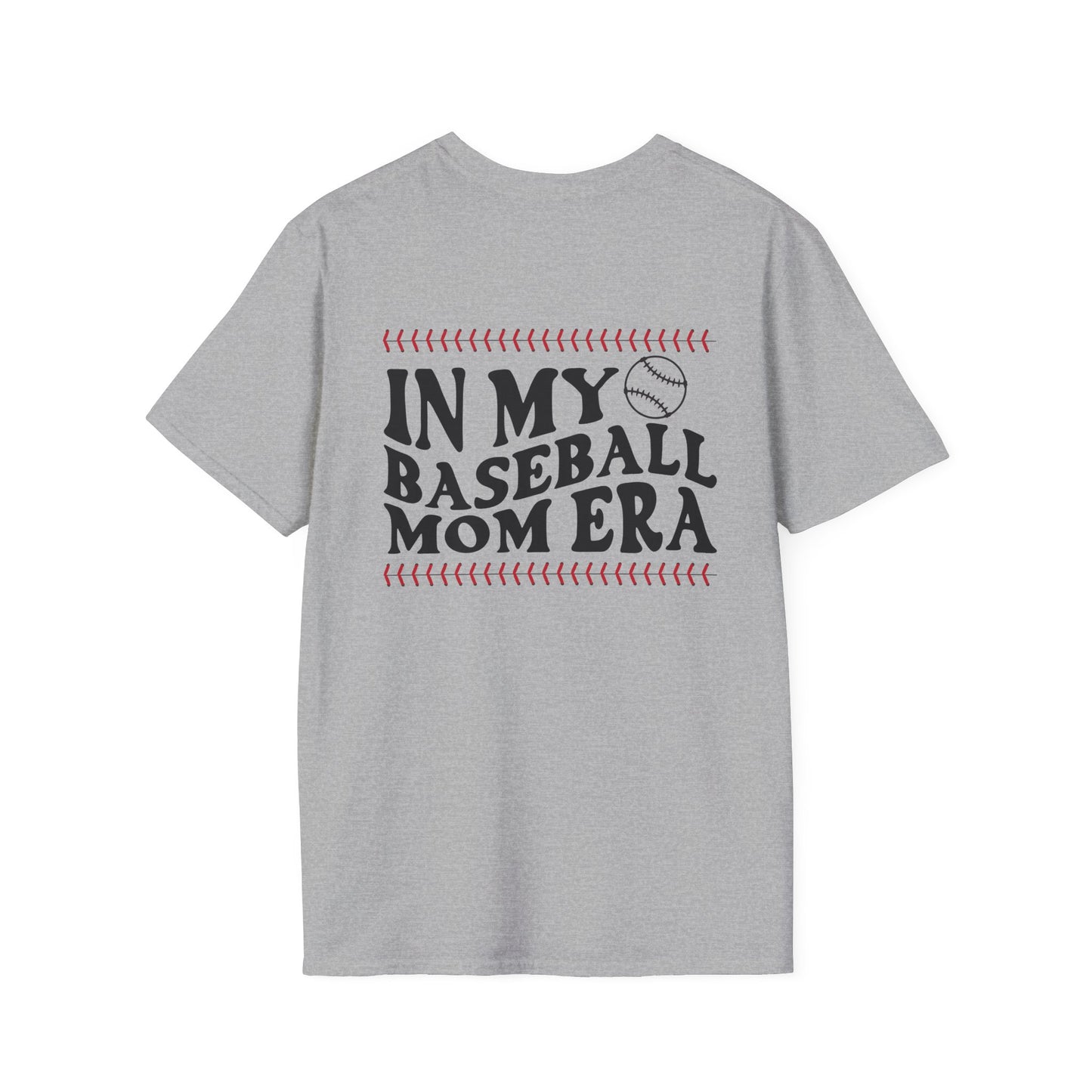 In My Baseball Mom Era - Baseball Mom Shirt: Swing into Style - Softstyle T-Shirt