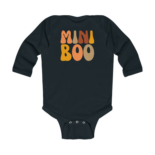 Mama Boo and Mini Boo Halloween T-Shirt Set for Mom and Baby - Infant Long Sleeve Bodysuit