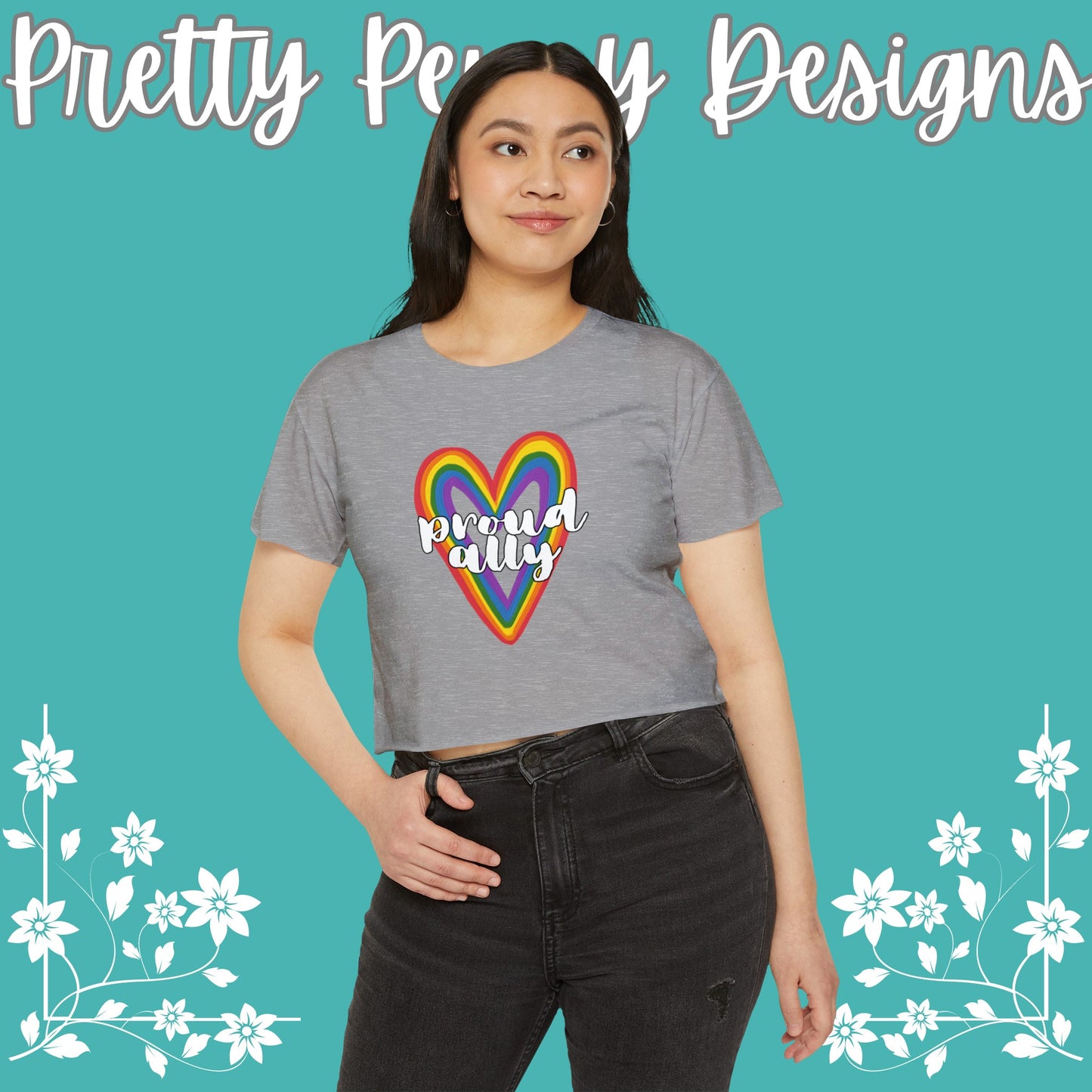 Proud Ally - Celebrate Pride - Festival Crop Top