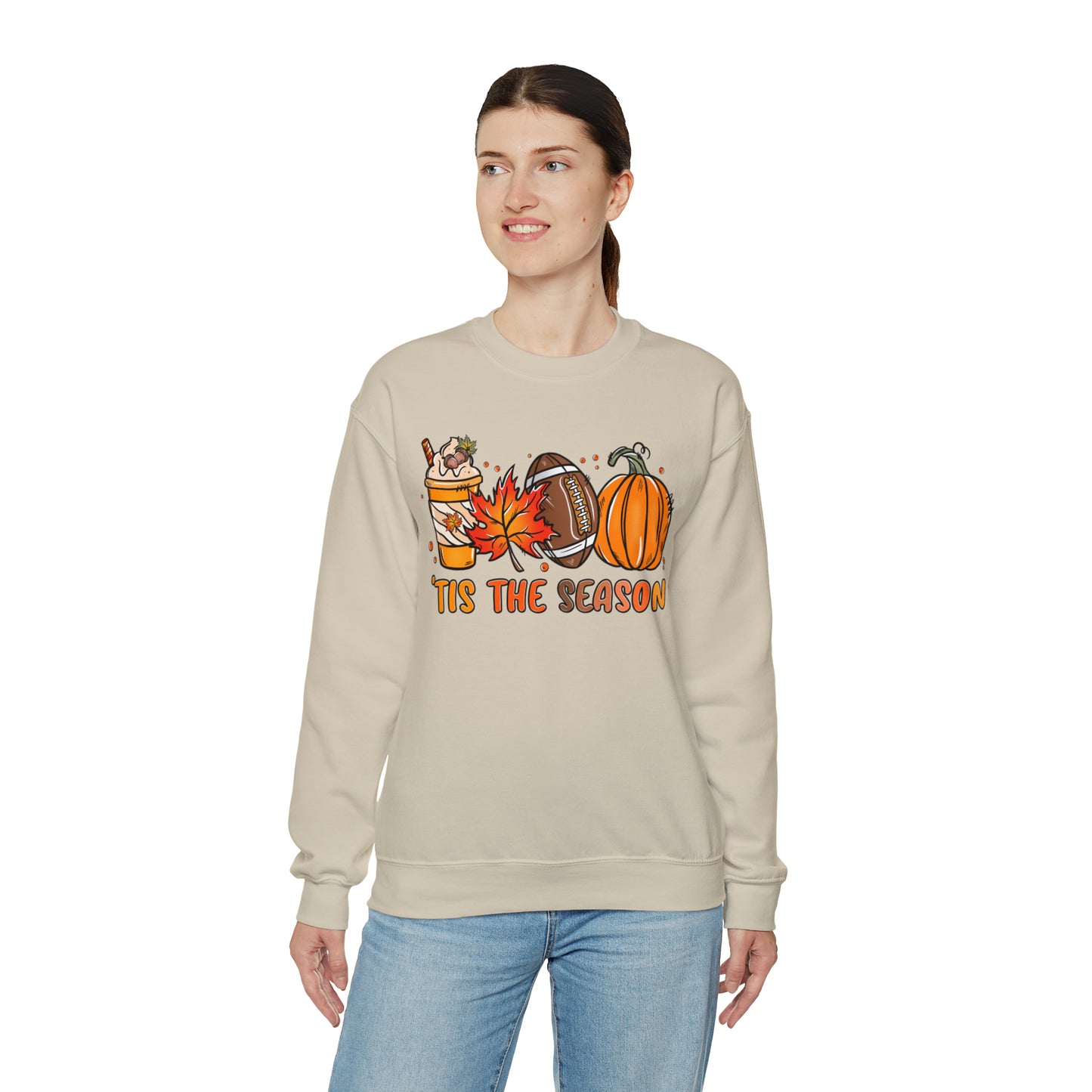 Tis the Season - Fall-Themed Crewneck Sweatshirt