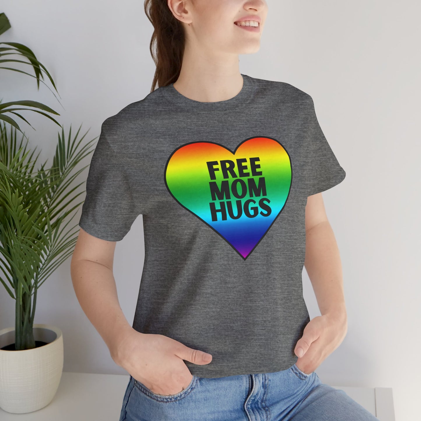 Free Mom Hugs - Jersey Short Sleeve Tee - Celebrate Pride - Express Delivery!