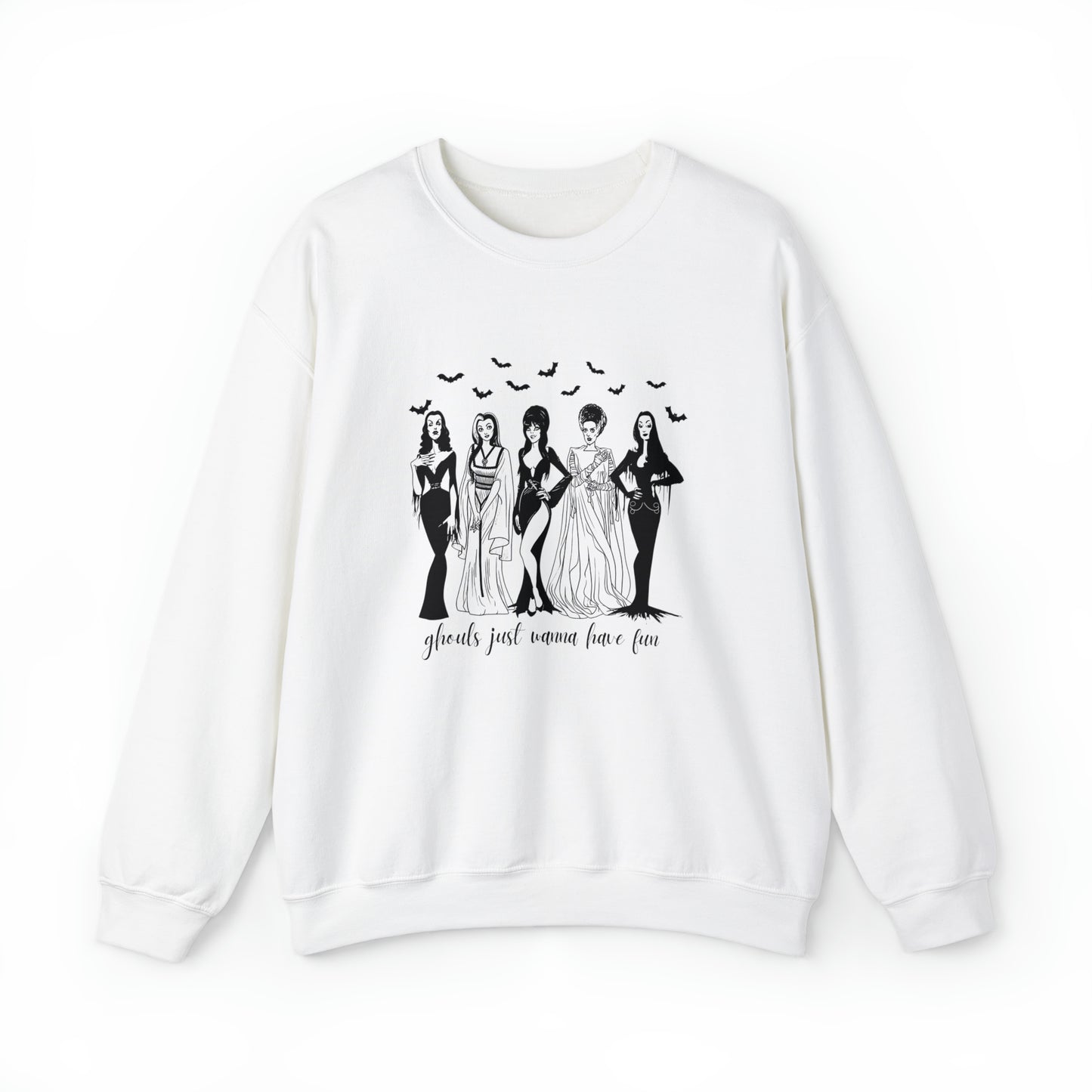 Ghouls Just Wanna Have Fun - Halloween-Themed Crewneck Sweatshirt - Women of Horror