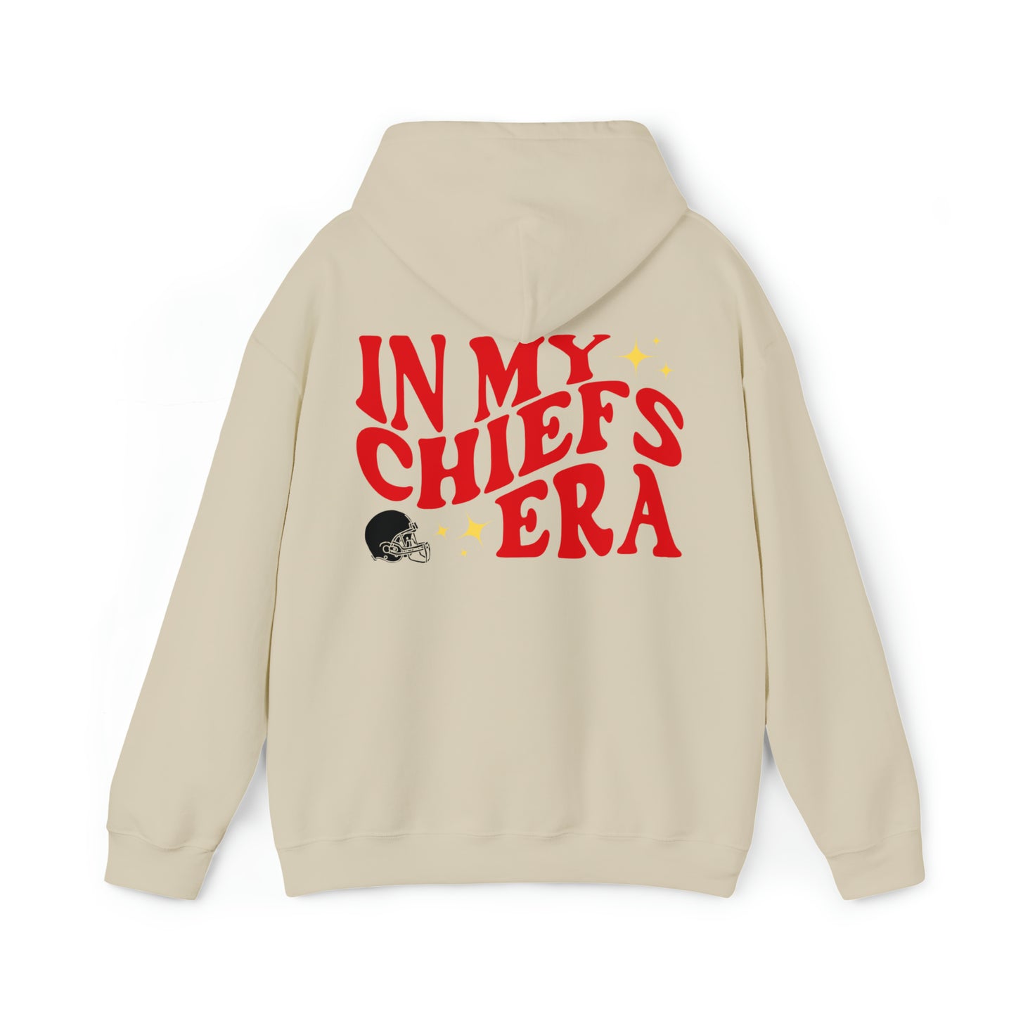 In My Chiefs Era - Football Fan Hooded Sweatshirt - Travis Kelce/Taylor Swift