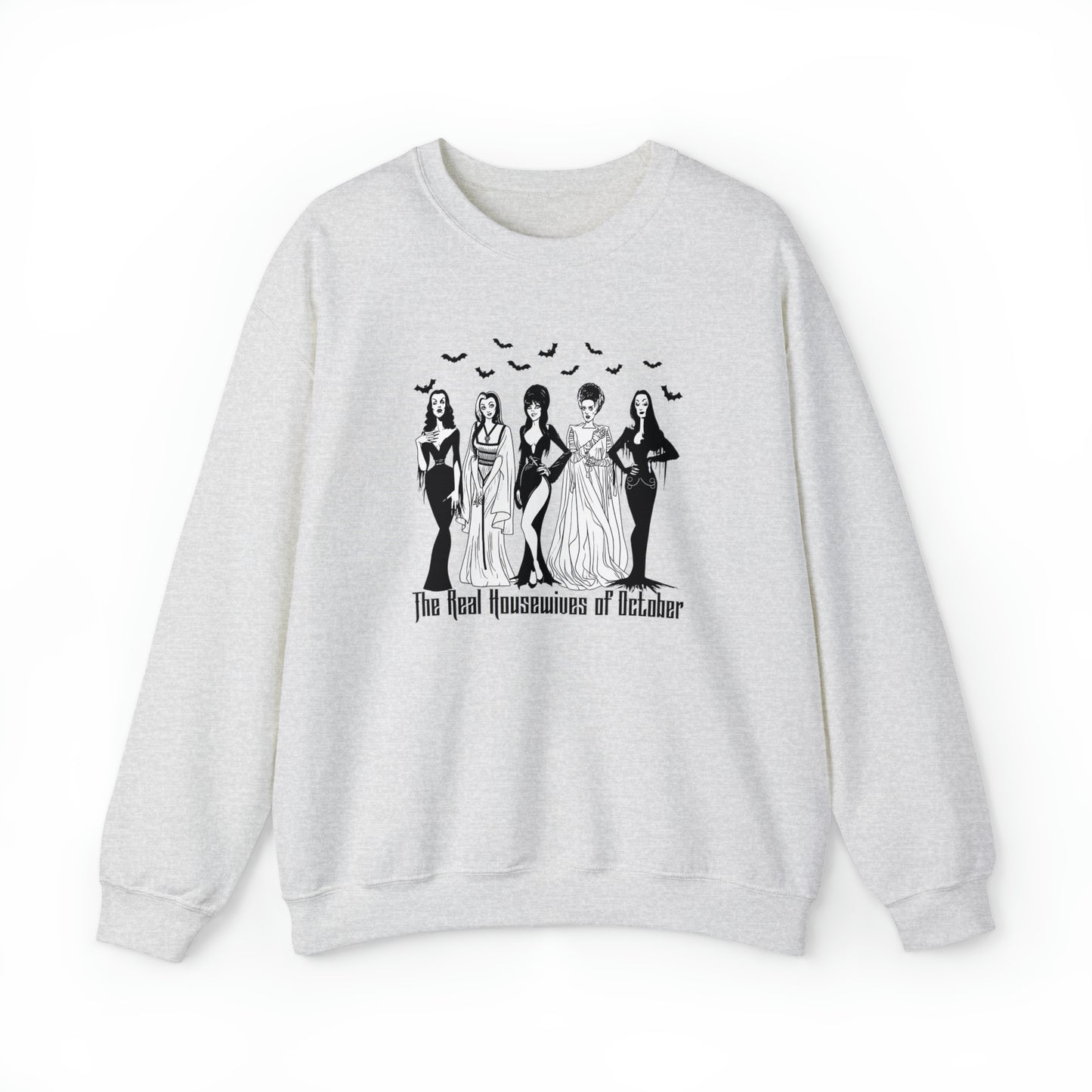 The Real Housewives of October - Halloween-Themed Crewneck Sweatshirt - Women of Horror