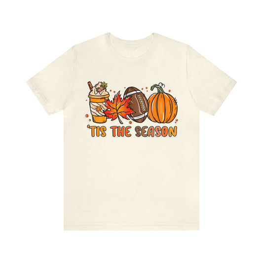 Tis the Season (For Football) T-Shirt - Cozy Autumn Vibes Tee