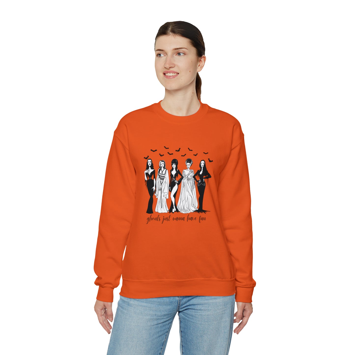 Ghouls Just Wanna Have Fun - Halloween-Themed Crewneck Sweatshirt - Women of Horror