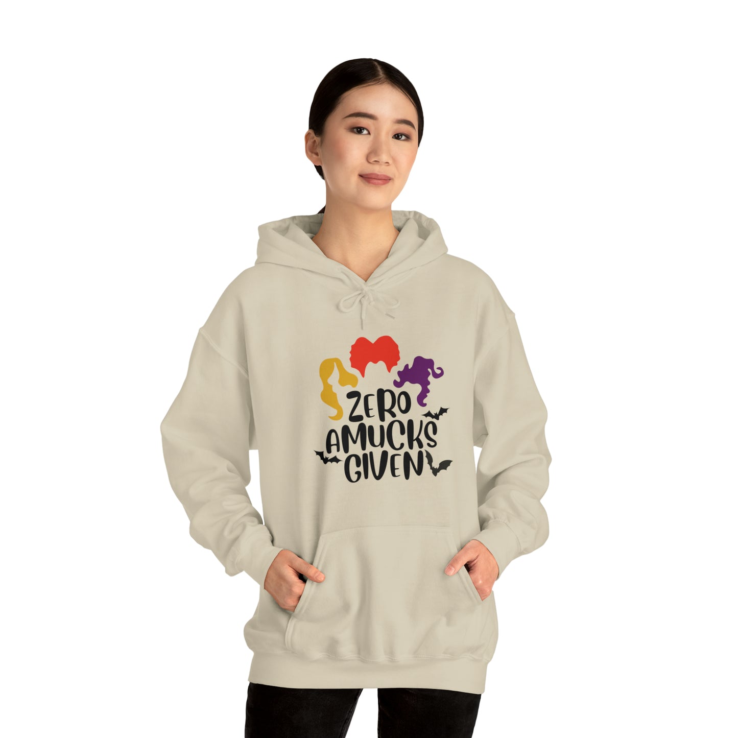 Zero Amucks Given- Hooded Sweatshirt - Hocus Pocus