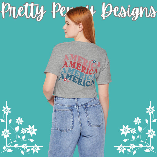 America the Beautiful - Celebrate Independence Day in Style with Our July 4th T-Shirt