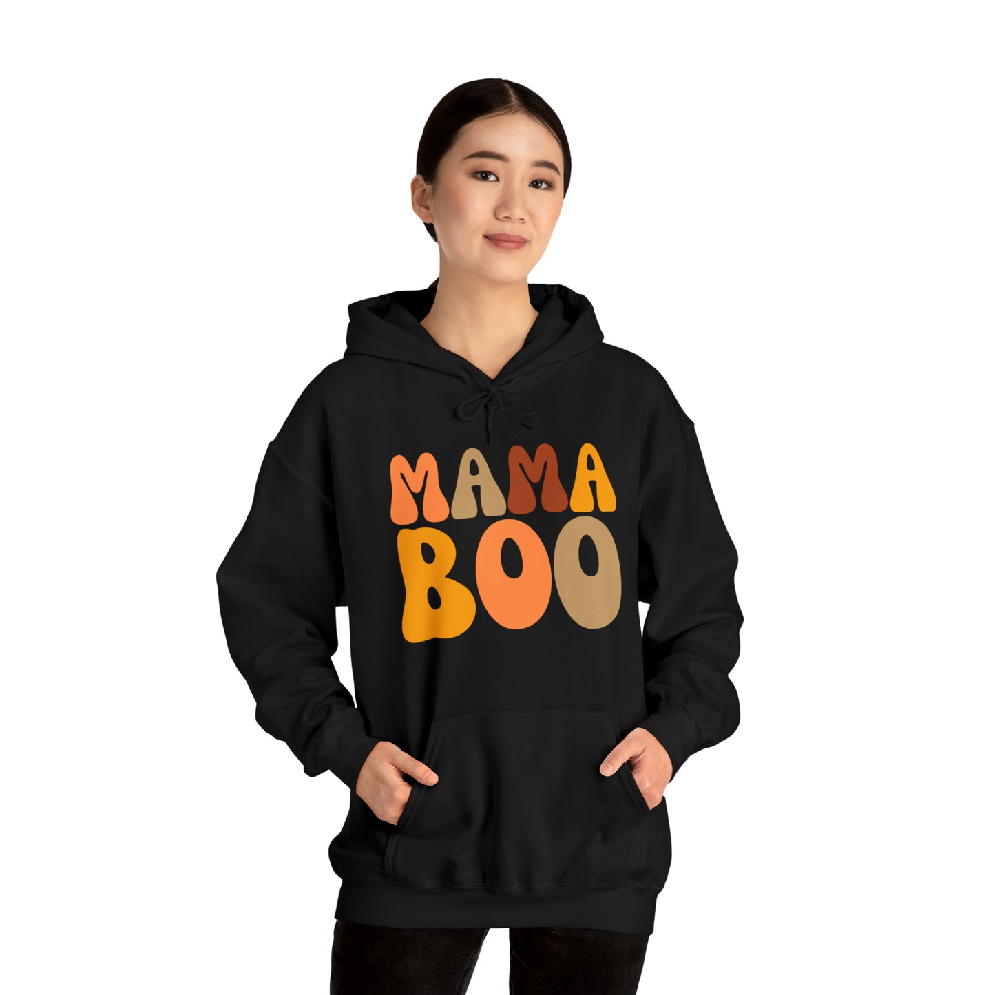 Mama Boo Hooded Sweatshirt - w/Mini Boo Halloween Set for Mom and Mini