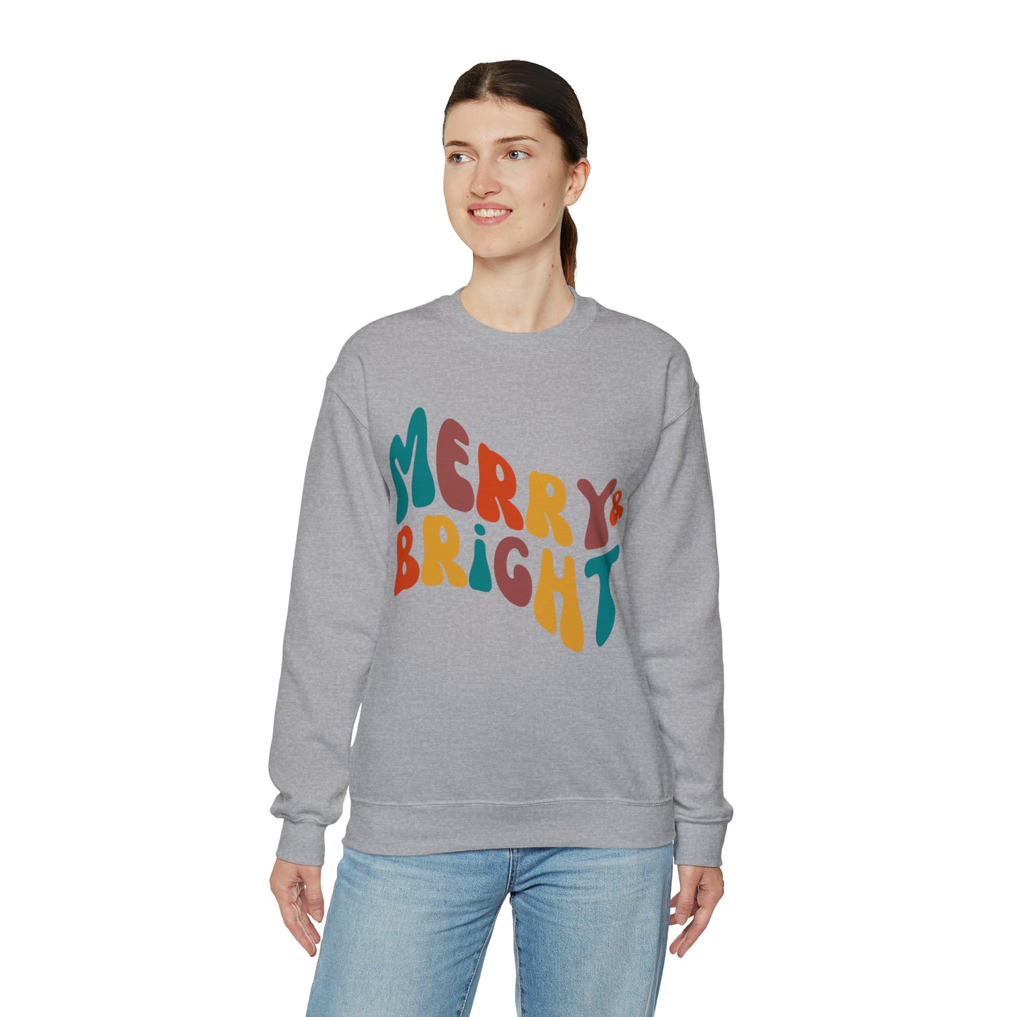 Merry & Bright - Crewneck Sweatshirt - Christmas