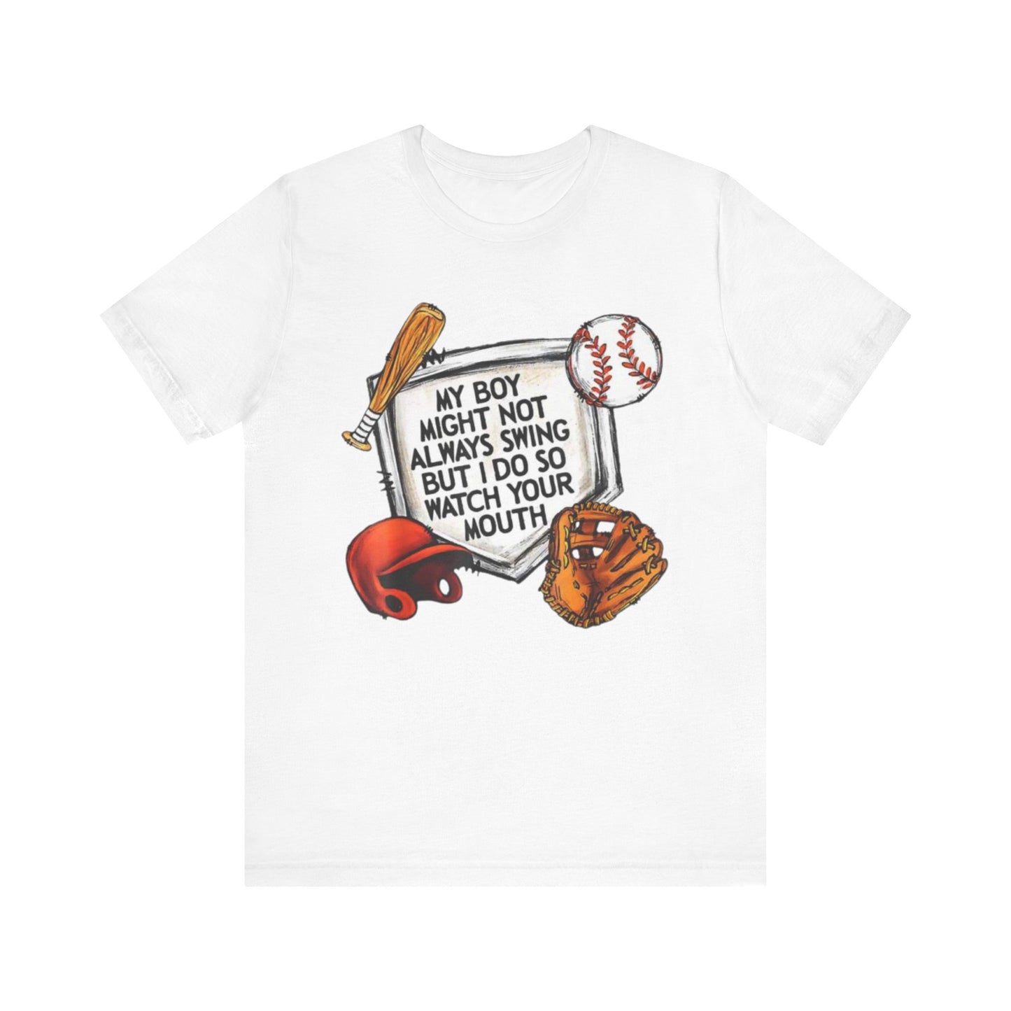 Swing into Style: Baseball Mom Shirt for Proud Moms - Jersey Short Sleeve Tee