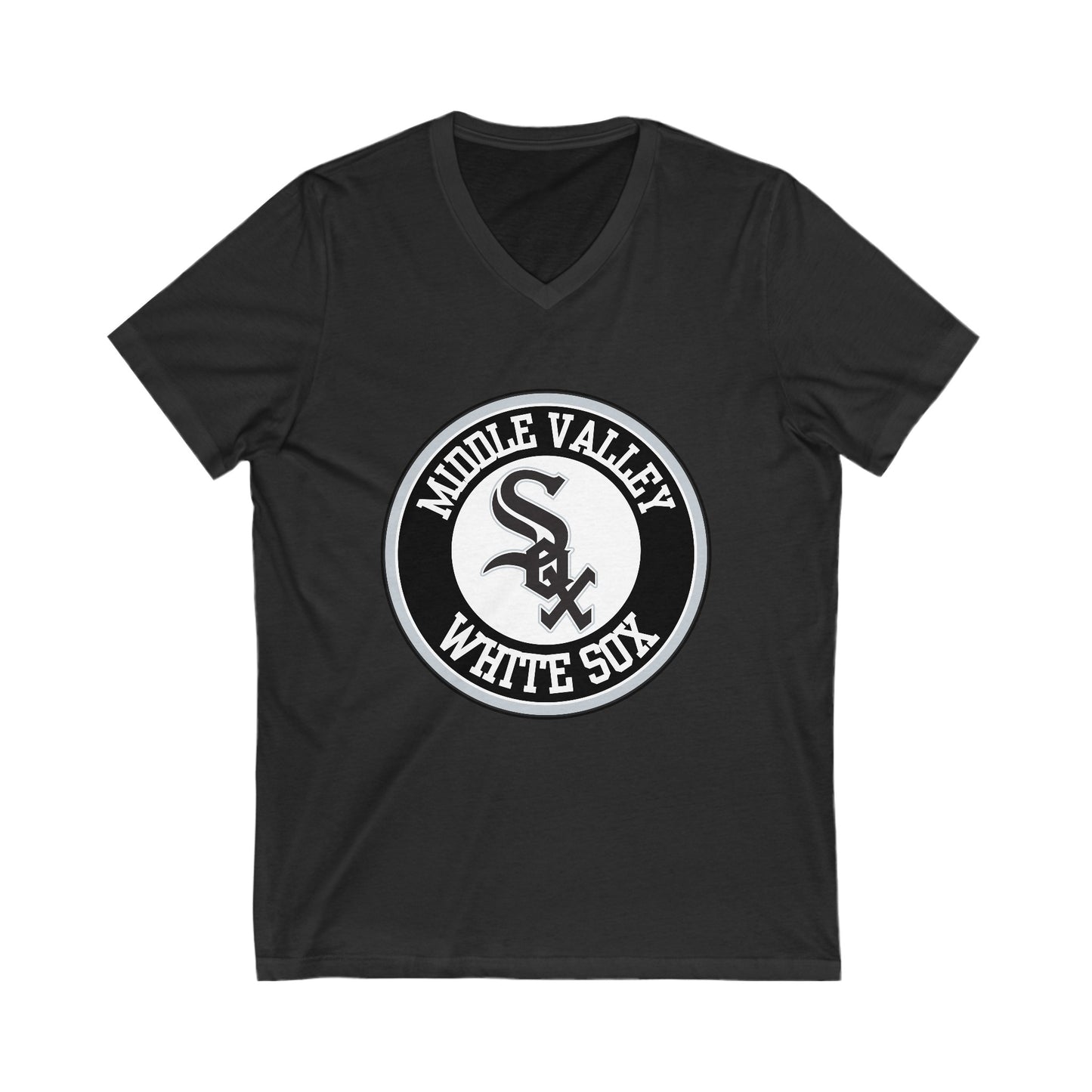 Middle Valley White Sox - Unisex Jersey Short Sleeve V-Neck Tee