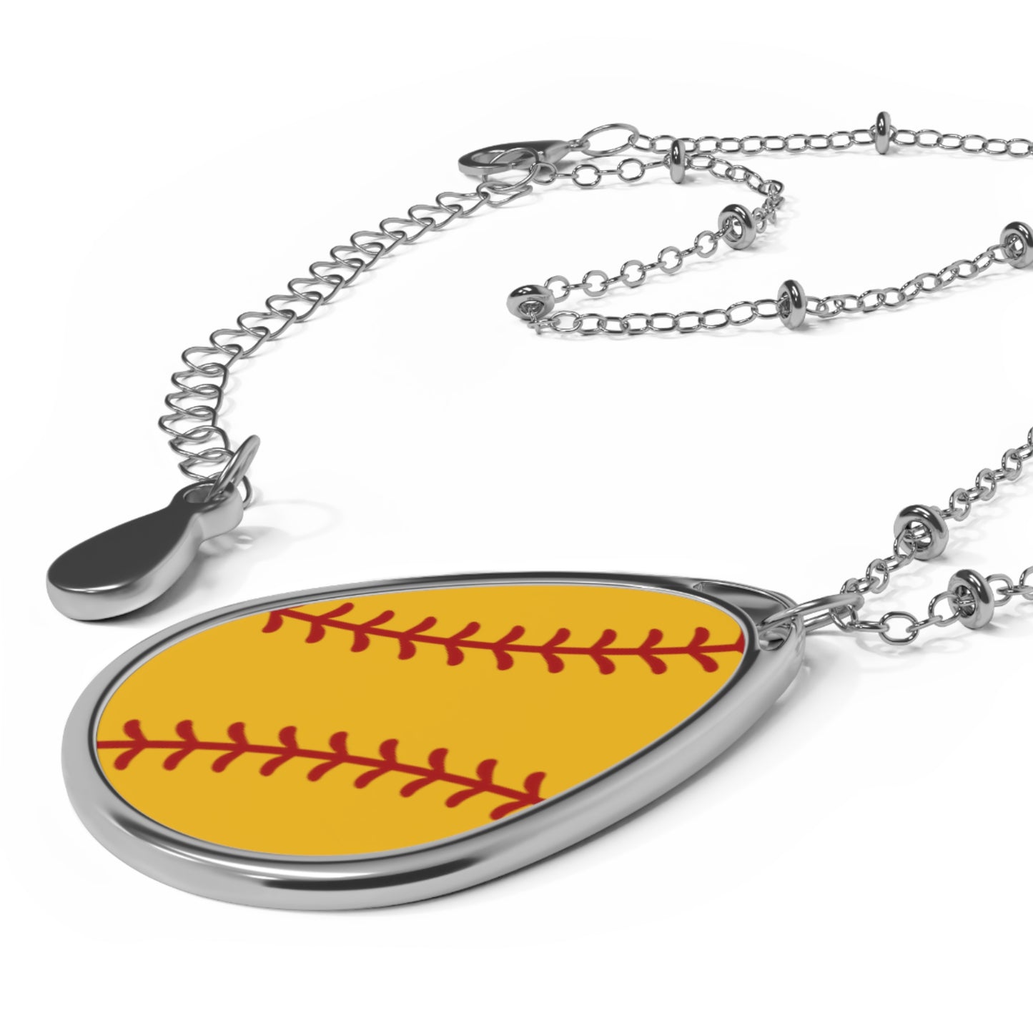 Softball Oval Necklace: The Perfect Keepsake for Softball Lovers