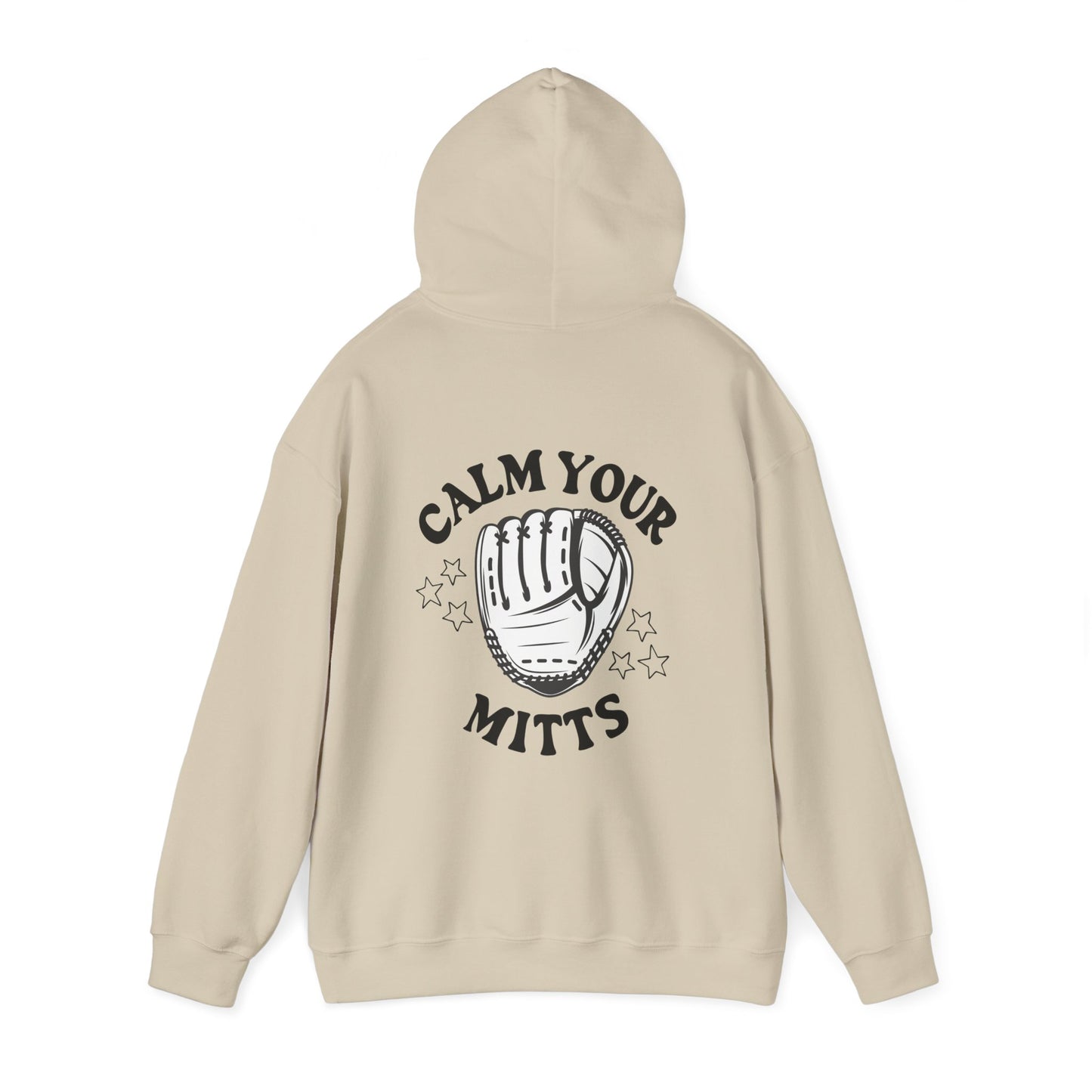 Calm Your Mitts Baseball Hooded Sweatshirt: The Perfect Blend of Fun and Comfort