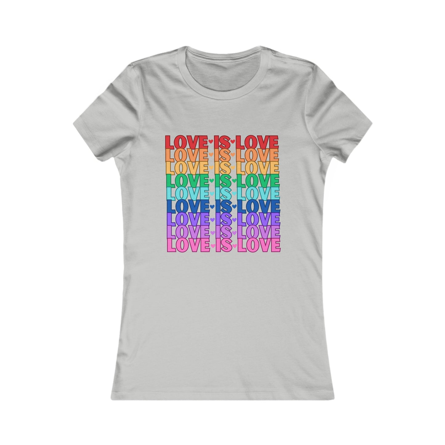 Love is Love - Soft Cut Favorite Tee - Celebrate Love and Diversity with Our Pride T-Shirt