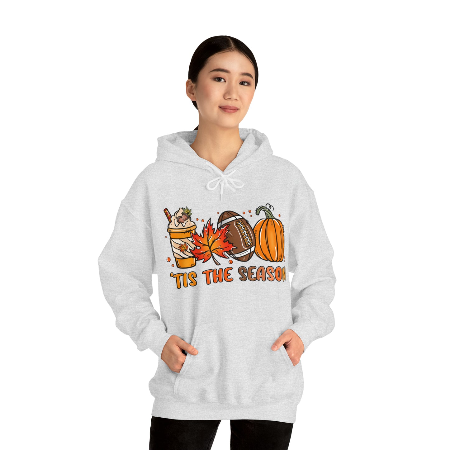 Tis the Season - Fall-Themed Hooded Sweatshirt