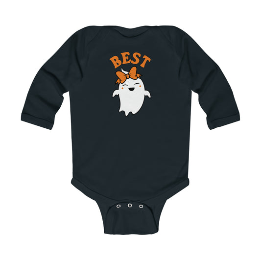 Best Boos Halloween T-Shirt Set for Besties - Infant Long Sleeve Bodysuit - BEST