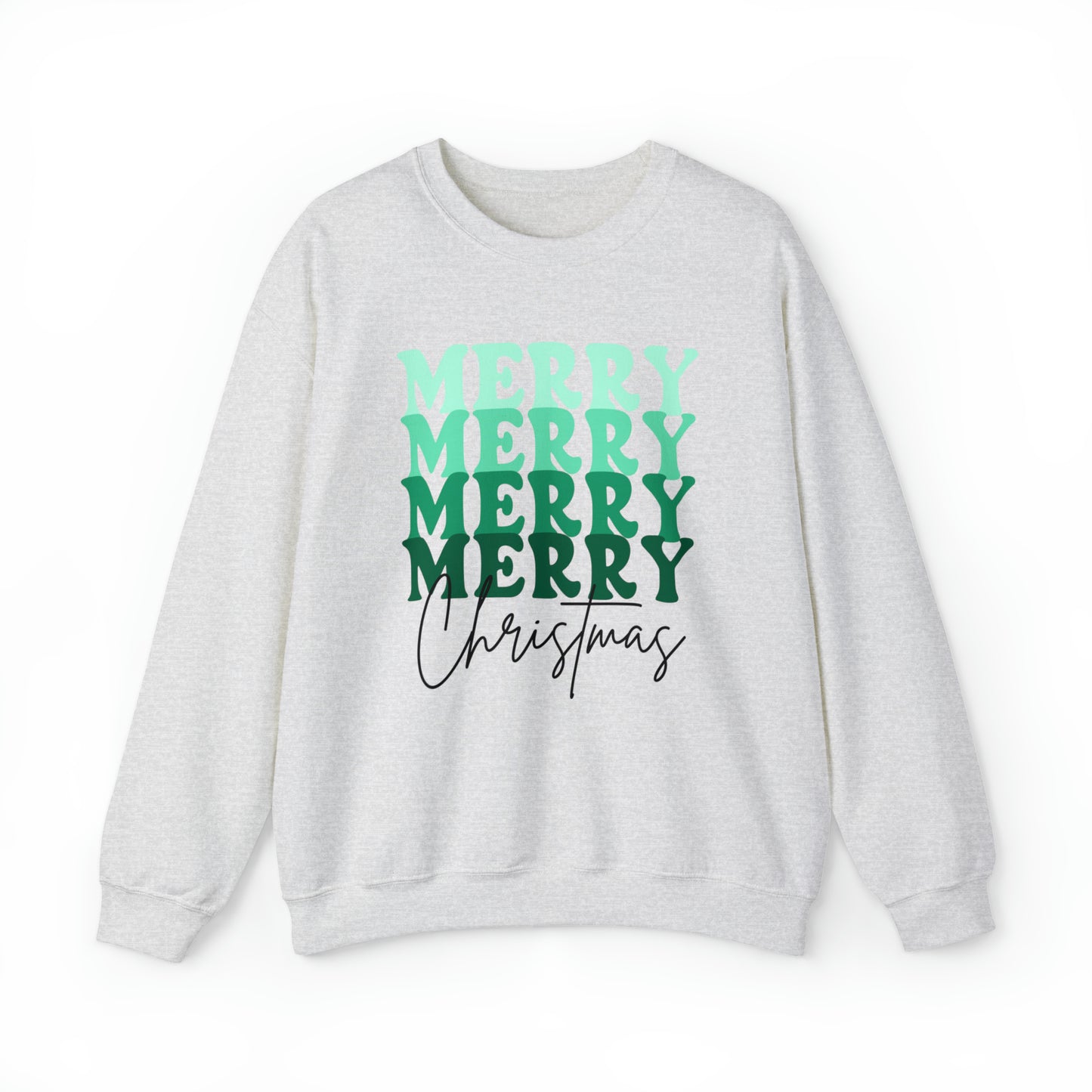 Merry Christmas - Crewneck Sweatshirt - Christmas Retro Bright Design