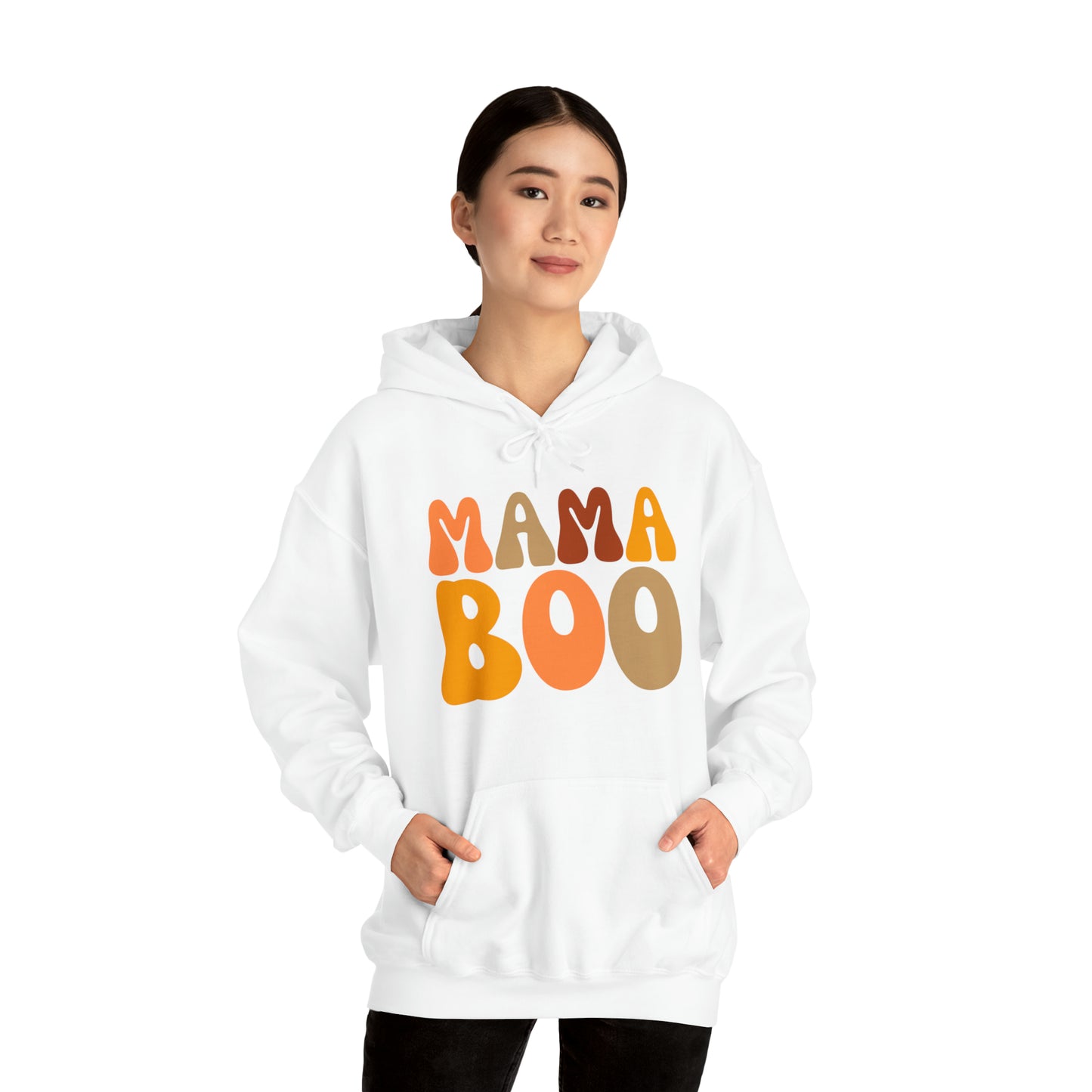 Mama Boo Hooded Sweatshirt - w/Mini Boo Halloween Set for Mom and Mini