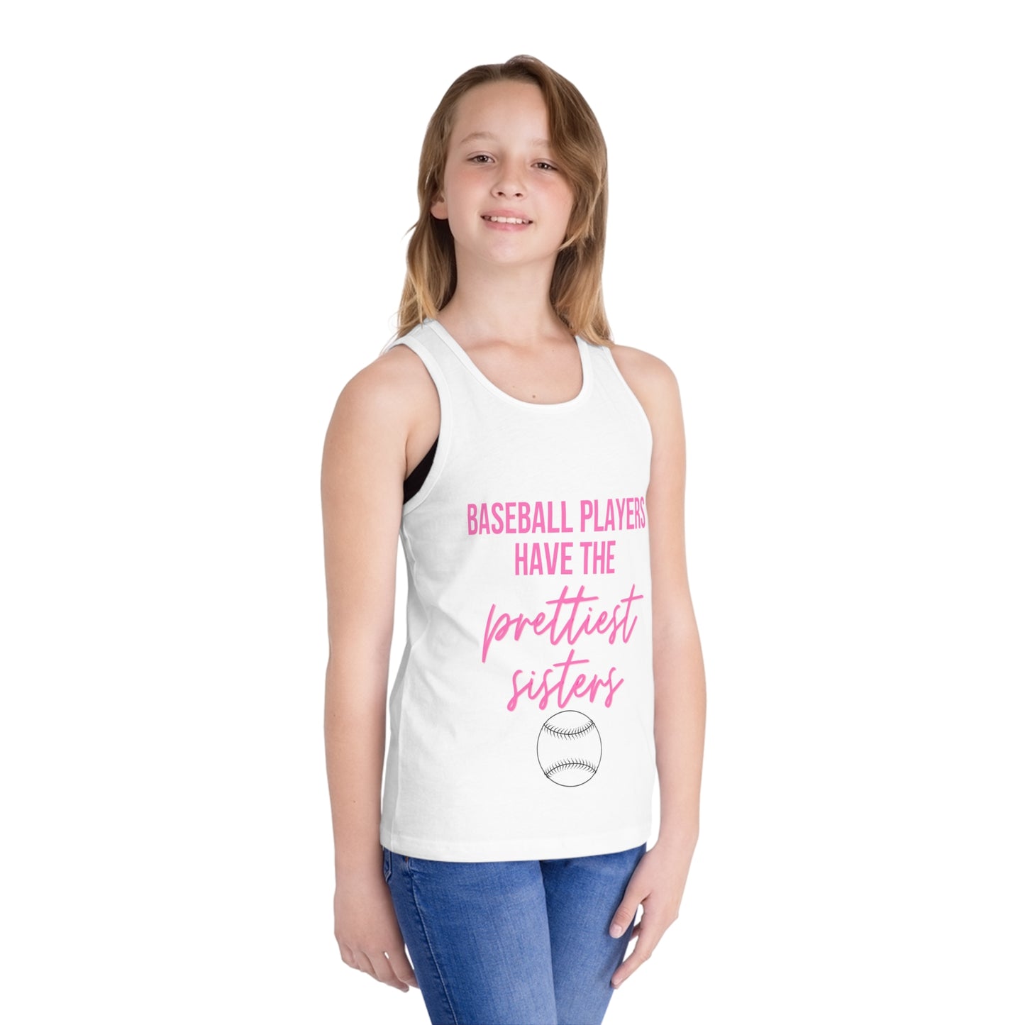 Baseball Players Have the Prettiest Sisters - Kid's Jersey Tank Top